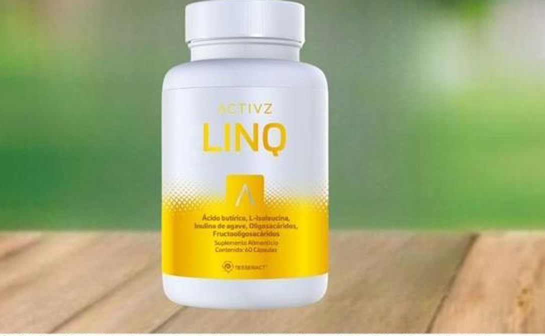 Frasco de ACTIVZ LINQ, suplemento en cápsulas con ácido butírico