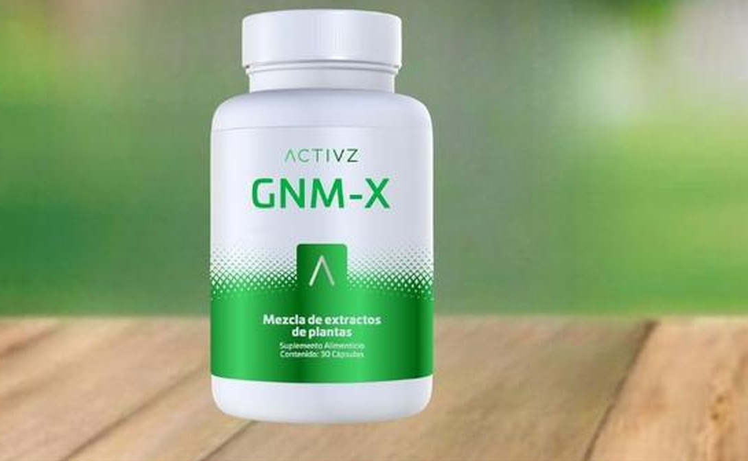 Frasco de ACTIVZ GNM-X con mezcla de extractos de plantas